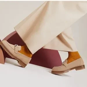 HERMES*Hモチーフ スエードゴート モカシン Faubourg ブラウン Faubourg loafer | Hermès USA